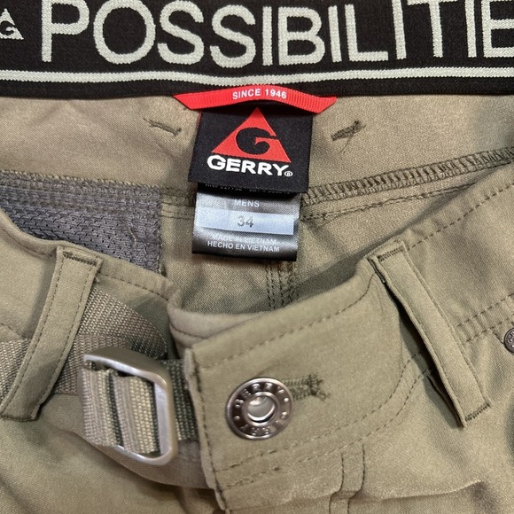 Gerry‎ Chino Shorts Modern 1750712  Mens 34 Back & 1 Leg Zipper Pockets - Picture 6 of 9